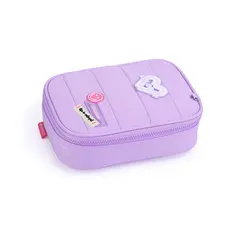 Estojo Box Feminino Escolar com Divisória Organizador Grande