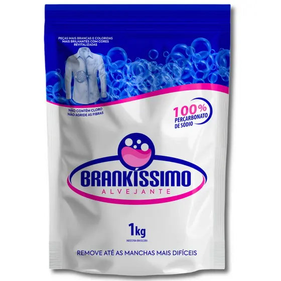 Percarbonato de Sódio 100% Puro  2kg / 3kg / 4kg Limpeza Em Geral Tira Manchas Roupas Brancas e Coloridas