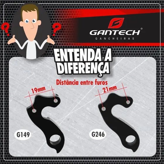 Gancheira Gantech para Bicicleta TSW FLY CARBON G246