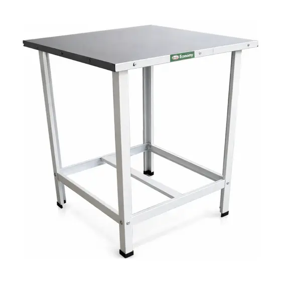 Mesa De Serviço Reforçada Açougue Padaria 70x70 Inox Cristal Aço