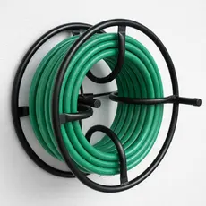 Suporte Enrolador De Mangueira Jardim Giratório Parede Ferro Oferta Promoção