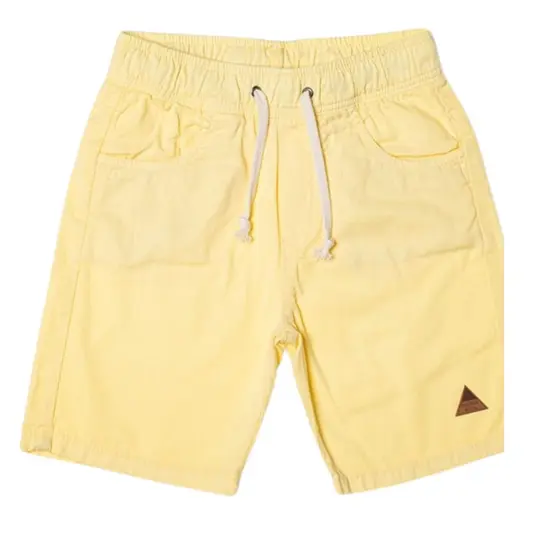Bermuda Jogger 3254 em Sarja Amarela - Mania Kids