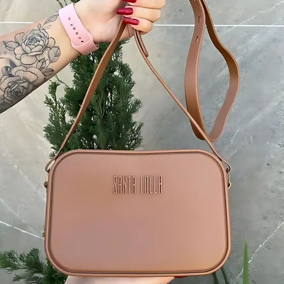 Bolsa Feminina Media Barcelona Injetada de Ombro Casual
