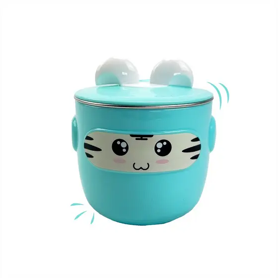 Xícara Infantil Introdução Alimentar Antivazamento Antiderrame Prático Caneca Inox Térmica Portátil