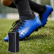 Chuteira Campo Adulto Meia Trava Grama + Porta Chuteira Resistente Conforto Performance Treino Jogo
