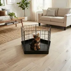 Cercado Pet Compacto Para Espaços Reduzidos 40x40 Tela Reforçada