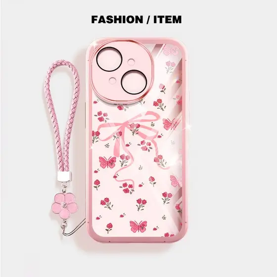 YBD Capa De Telefone Para Tecno Spark Go 1S 1 2024 ITEL A50C A06 POP 9 2025 INS Estilo Flor Quebrada Arco Claro Macio TP