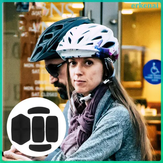 💻 5Peças Almofadas Protetoras Para Capacete De Bicicleta, Leves E Resistentes