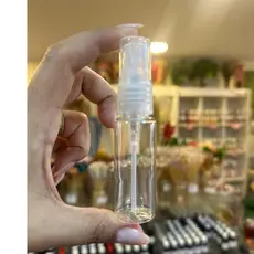 10 unid. Frasco de Plástico 20ml Minis Sprays Com Válvula Transparentes Para Amostra De Perfumes