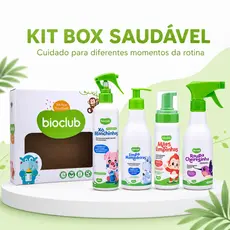 Kit Box Saudável - Limpa Mamadeiras - Roupa Cheirosinha - Mãos Limpinhas - Xô Manchinhas