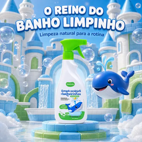 Higienizador de Azulejos e Banheirinhas - Limpa Azulejos e Banheirinhas Bioclub® 500ml