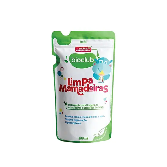 REFIL Detergente de Mamadeiras Orgânico - Limpa Mamadeiras Bioclub® 500ml
