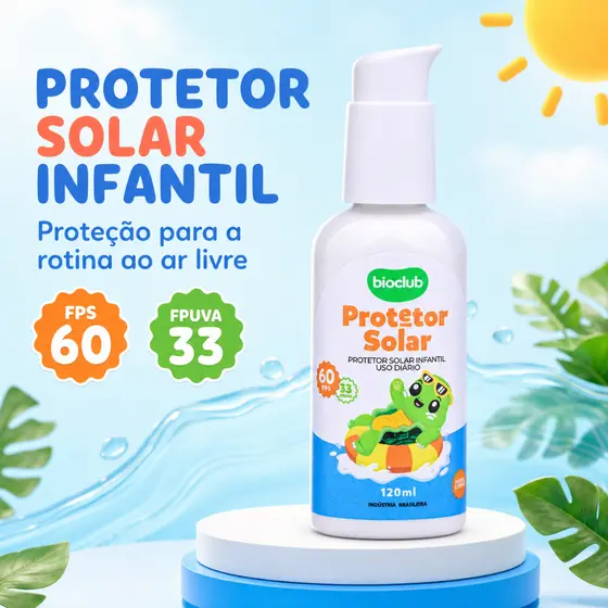 Protetor Solar Infantil Natural - Solzinho Bioclub® 120ml