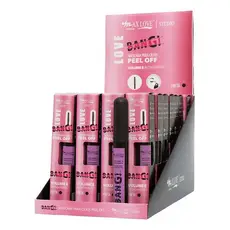 Box C/ 28 Máscaras Cílios Peel Off Bang Volumoso 21 Max Love