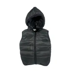 Colete Puffer Inverno Infantil Juvenil Jaqueta Com Capuz Quentinho Tactel Meninos Meninas Microfibra