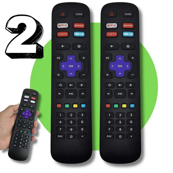 Controle Remoto Compatível com ROKU TV PHILCO BRITÂNIA Smart TV Reposição Subistituição Reserva