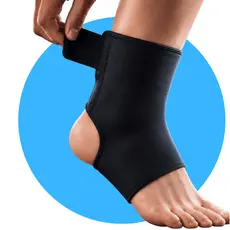 Tornozeleira Alta Compressão Ajustável Neoprene Alivio Dor Ortopédica Esporte Proteção Recuperação