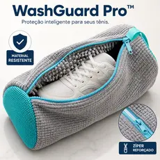 WashGuard Pro™ Bolsa para Lavar Tênis na Máquina | Saco Protetor para Calçados com Zíper Reforçado