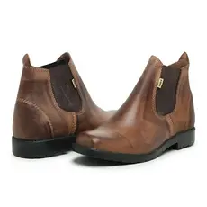 Bota Botina F1000 Para Trabalho. Couro Legítimo Sola de Pneu Super Resistente