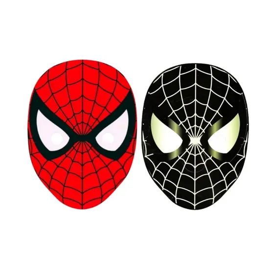 Kit 20 Máscara Homem Aranha Venom Cartão 240g Cosplay Festa Infantil Lembrancinhas algodão doce