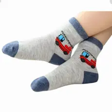 Kit Ate 12 Pares Meia Infantil Menino Feminino 75% Algodao de Criança 1 a 9 anos 6810