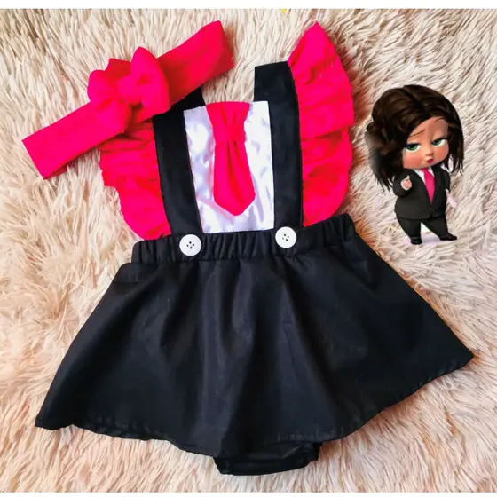 jardineira romper menina infantil tema poderosa chefinha pink acompanha alcas regulaveis possui calcinha por baixo muito