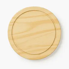 TABUA REDONDA NATURAL/CRU PARA FRIOS PIZZA DECORAÇÃO