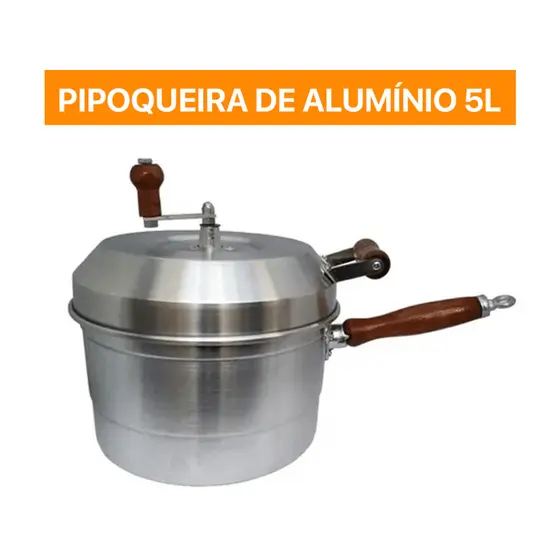 Panela Pipoqueira de Alumínio 5l