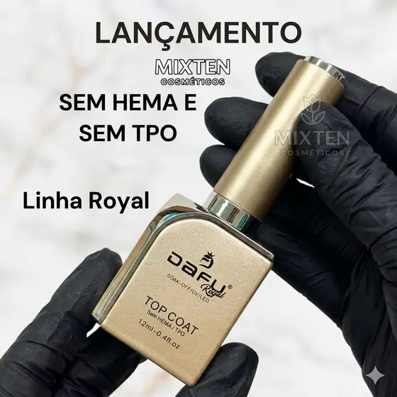 Top Coat Para Unha Gel Alto Brilho Uv Led 12 Ml C/ Anvisa - Dafu