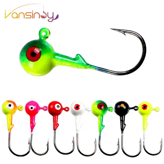 3,5g/5g/7g/10g/14g Anzóis De Pesca Com Cabeça De Anzol Mixxed Color Sharp Fishing Hooks Jigs Lead Lures Isca