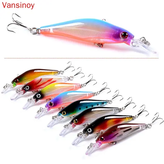 Umpan Tiruan Fundição De Iscas De Pesca 8cm/6.3g Para Truta Robalo Salmão Minnow