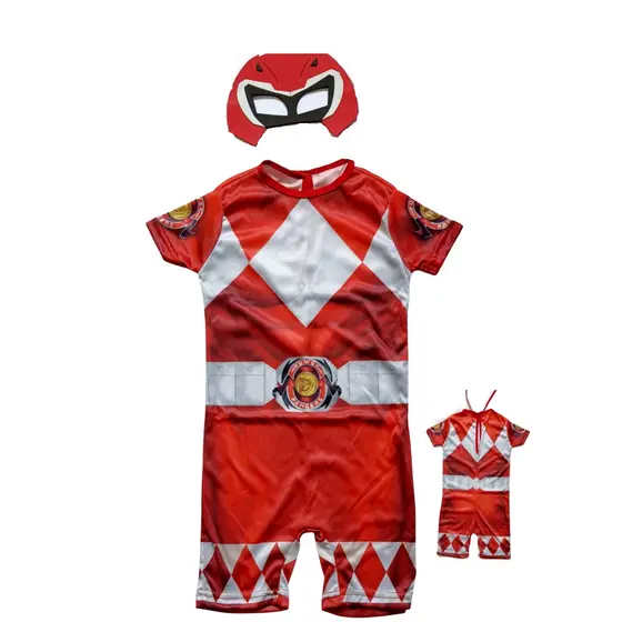 Fantasia Infantil Power Ranger Vermelho
