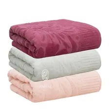 Jogo/Kit 3 Toalhas de Banho Velvet Aveludada Macia Felpuda Alta Absorção Superluxo 100% Algodão