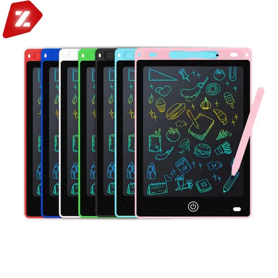 Kit 5 Lousas Mágicas LCD 8.5'' Tablet Infantil p/ Escrever e Desenhar, Brinquedo p/ Menino/Menina