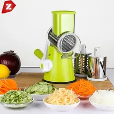 Ralador de Queijo Fatiador Legumes Cortador Vegetais Manual 3 em 1 Multiuso Cozinha
