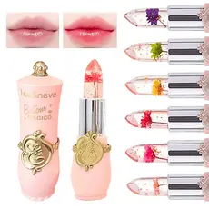Batom Mágico 24 Horas Flor Longa Duração Hidratante Transparente Lip Balm Cristal Geleia Mudança