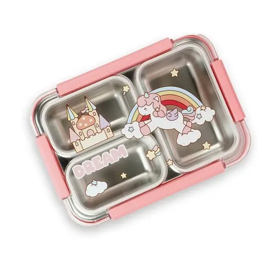 Lunch Box Inox Com Vedação - Unicórnio