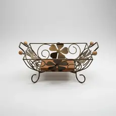Fruteira Quadrada De Flor Para Mesas E Decorações