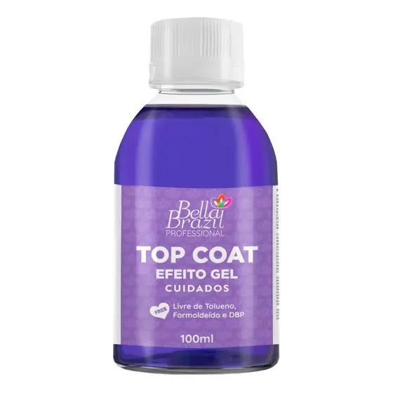 Top Coat Efeito Gel Bella Brazil 100ML Linha Professional