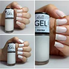 Kit 03 esmaltes Tons Brancos Efeito Gel (cores 828 829 846) Bella Brazil 9ml.