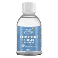 Top Coat Incolor 100ml Bella Brazil Linha Professional Free