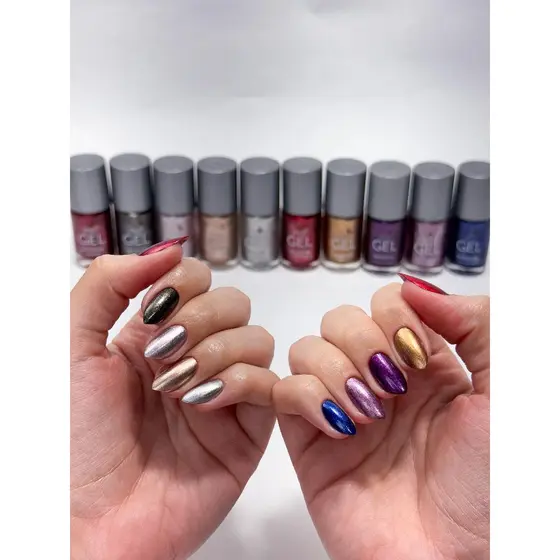 Esmalte Metalizado Efeito Gel Bella Brazil 9ml