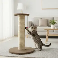 Arranhador para Gatos Base Estável Torre Gato 60cm Grande Sisal 8mm Resistente Brinquedo para Gato