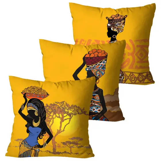 KIT CAPAS DE ALMOFADAS DECORATIVAS 45X45 cm HOME & CASA