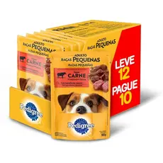 PEDIGREE SACHE CARNE PARA CÂES PAGUE 10 LEVE 12