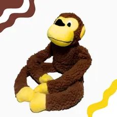 Brinquedo Pelúcia Macaco 45 Cm Com Apito E Olhos Bordados - ENVIO RÁPIDO>>