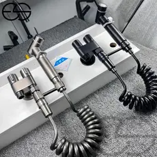 KIT Banheiro Ducha Higiênica Duas Saídas De 1/2 Mm Com Registro Conjunto De Pulverizador ES