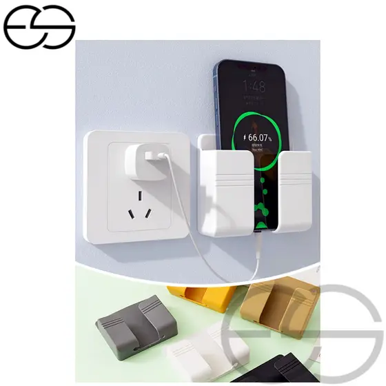 Suporte para celular suporte de controle remoto multifuncional de parede com adesivo