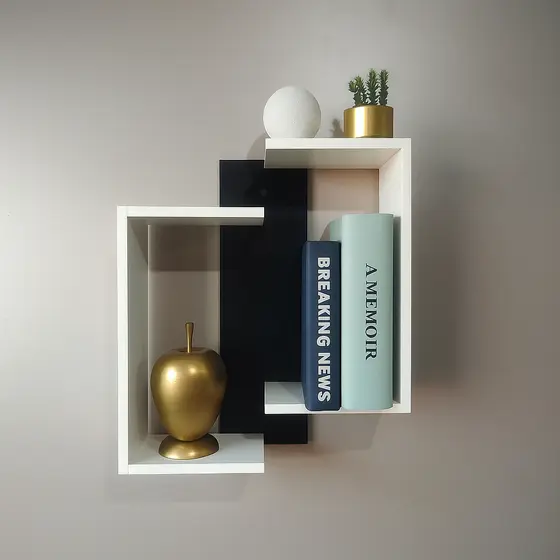Nicho decorativo suporte estilo industrial Organizador Decoração para casa em MDF