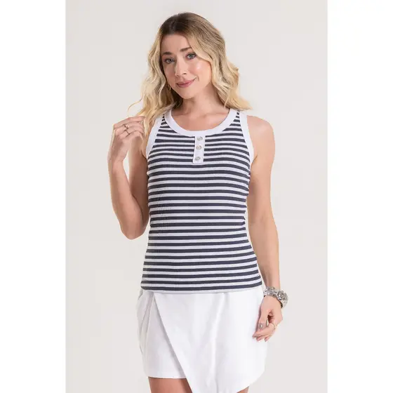 Regata Feminina Listrada Resort - Coleção Celebrar, Conforto e Estilo no Dia a Dia